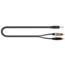 JUST/J352RCA-5 Cavo Minijack 3.5 TRS Stereo / 2x Spina Phono RCA 5 mt