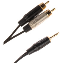 JUST/J352RCA-5 Cavo Minijack 3.5 TRS Stereo / 2x Spina Phono RCA 5 mt