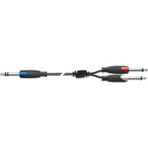 SX/4-2,5K Cavo Jack 6.3 TRS Stereo / 2x Jack 6.3 TS Mono 2,5 mt