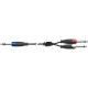 SX/4-5K Cavo Jack 6.3 TRS Stereo / 2x Jack 6.3 TS Mono 5 mt