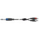 SX/12-3K Jack TRS Stereo 6.3 / 2x Spina Phono RCA 3 mt