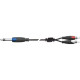SX/12-3K Jack TRS Stereo 6.3 / 2x Spina Phono RCA 3 mt