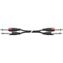 SX/275-2K Cavo 2x Jack 6.3 TS Mono / 2x Jack 6.3 TS Mono 2 mt