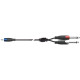 SX/30-3K Minijack 3.5 TRS Stereo / 2x Jack 6.3 TS Mono 3 mt