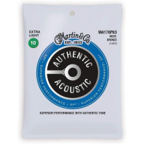 MA170PK3 Authentic SP Extra Light Bronze 10-47 Pack 3