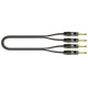 ITST/KEY-1 Cavo 2x Jack 6.3 TS Mono / 2x Jack 6.3 TS Mono 1 mt