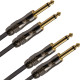 ITST/KEY-1 Cavo 2x Jack 6.3 TS Mono / 2x Jack 6.3 TS Mono 1 mt