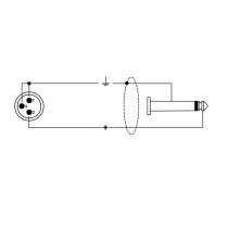 ITST/MJM-10 Cavo Cannon XLR Maschio / Jack 6.3 TS Mono 10 mt