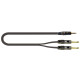 ITST/J352J-5 Cavo Minijack 3.5 TRS Stereo / 2x Jack 6.3 TS Mono 5 mt