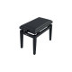 PB/100 BK S Panca in Legno Nero Satinato per Pianoforte