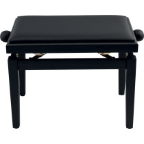 PB/100 BK S Panca in Legno Nero Satinato per Pianoforte