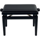 PB/100 BK S Panca in Legno Nero Satinato per Pianoforte