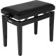 PB/100 BK L Panca in Legno Nero Lucido per Pianoforte