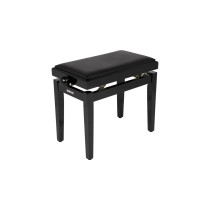 PB/100 BK L Panca in Legno Nero Lucido per Pianoforte