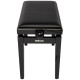PB/100 BK L Panca in Legno Nero Lucido per Pianoforte