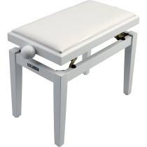 PB/100 WH S Panca in Legno Bianco Satinato per Pianoforte