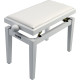 PB/100 WH S Panca in Legno Bianco Satinato per Pianoforte