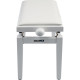 PB/100 WH S Panca in Legno Bianco Satinato per Pianoforte