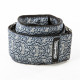D6715 Tracolla Jacquard Fleurs De Skull