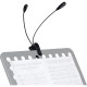 LP2L 2 lampade a Clip Flessibile per Leggio (4 led)