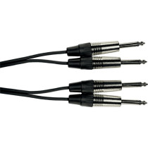 K08-3 Cavo Segnale 2x Jack Mono/2x Jack Mono 3 m