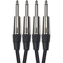 K08-3 Cavo Segnale 2x Jack Mono/2x Jack Mono 3 m