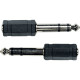 AD04 Adattatore Jack TRS Maschio/Mini Jack TRS Femmina 2 Pcs