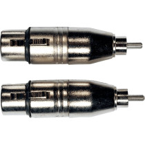 AD18 Adattatore RCA Maschio/XLR Femmina 2 Pcs