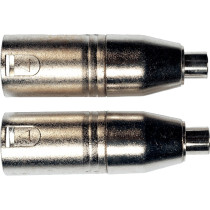 AD21 Adattatore RCA Femmina/XLR Maschio 2 Pcs