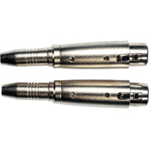 AD23 Adattatore Jack TRS Femmina/XLR Femmina 2 Pcs