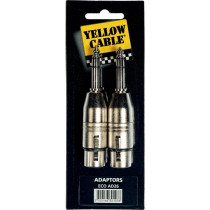 AD26 Adattatore Jack TRS Maschio/XLR Femmina 2 Pcs