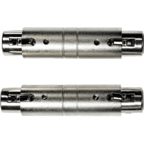 AD28 Adattatore XLR/XLR Femmina 2 Pcs