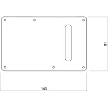 EZ2120B Piastra Posteriore Tremolo Stratocaster® Style Nero
