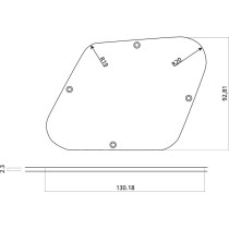 EZ2123 Piastra Posteriore Elettronica Les Paul® Style Avorio