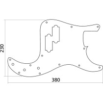 EZ1106W Battipenna Precision Bass® Style Bianco