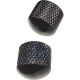 EZ1223B Manopole di regolazione Metallo Nero 2 Pcs
