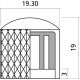 EZ1223C Manopole di regolazione Metallo Cromato 2 Pcs