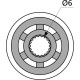 EZ1223C Manopole di regolazione Metallo Cromato 2 Pcs