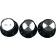 EZ2215B Manopole di regolazione SG® Style Nere 3 Pcs