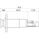 EZ1390C Bottone Tracolla Presa Jack Cromato