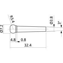EZ1410B Pin Ponte Chitarra Acustica Neri 6 Pcs