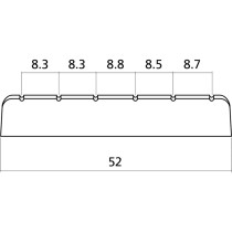 EZ1450 Capotasto Plastica Chitarra Classica Avorio