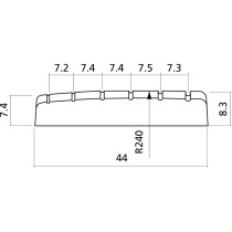 EZ1451 Capotasto Plastica Chitarra Acustica Avorio