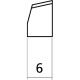 EZ1454W Capotasto Plastica Basso Elettrico Bianco