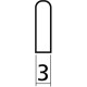 EZ1490 Selletta Plastica Chitarra Classica Avorio