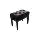 PB/106 BK L Panca in Legno Nero Lucido per Pianoforte