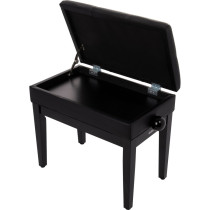 PB/106 BK L Panca in Legno Nero Lucido per Pianoforte