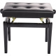 PB/105 BK L Panca in Legno Nero Lucido per Pianoforte