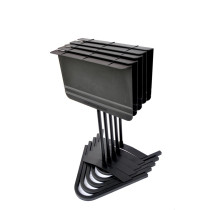 8101 Leggio da Orchestra Nero Base Piatta