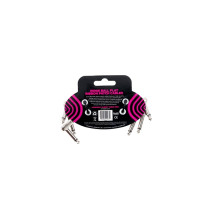 6384 Flat Ribbon Patch Cable White 7.62cm 3Pk